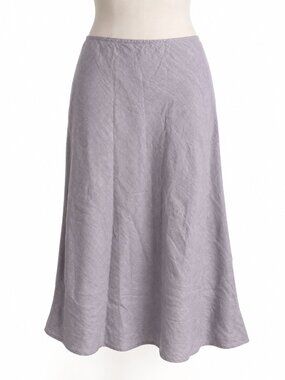 Bryn Walker Linen Maxi Skirt XL Light Lilac Purple Flowy Lagenlook